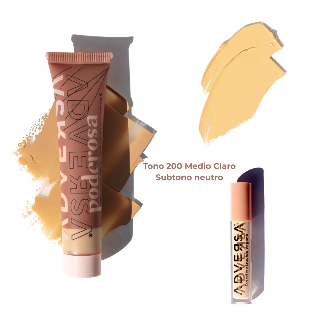 Pack Base+Corrector+Polvo Fijador 12hs