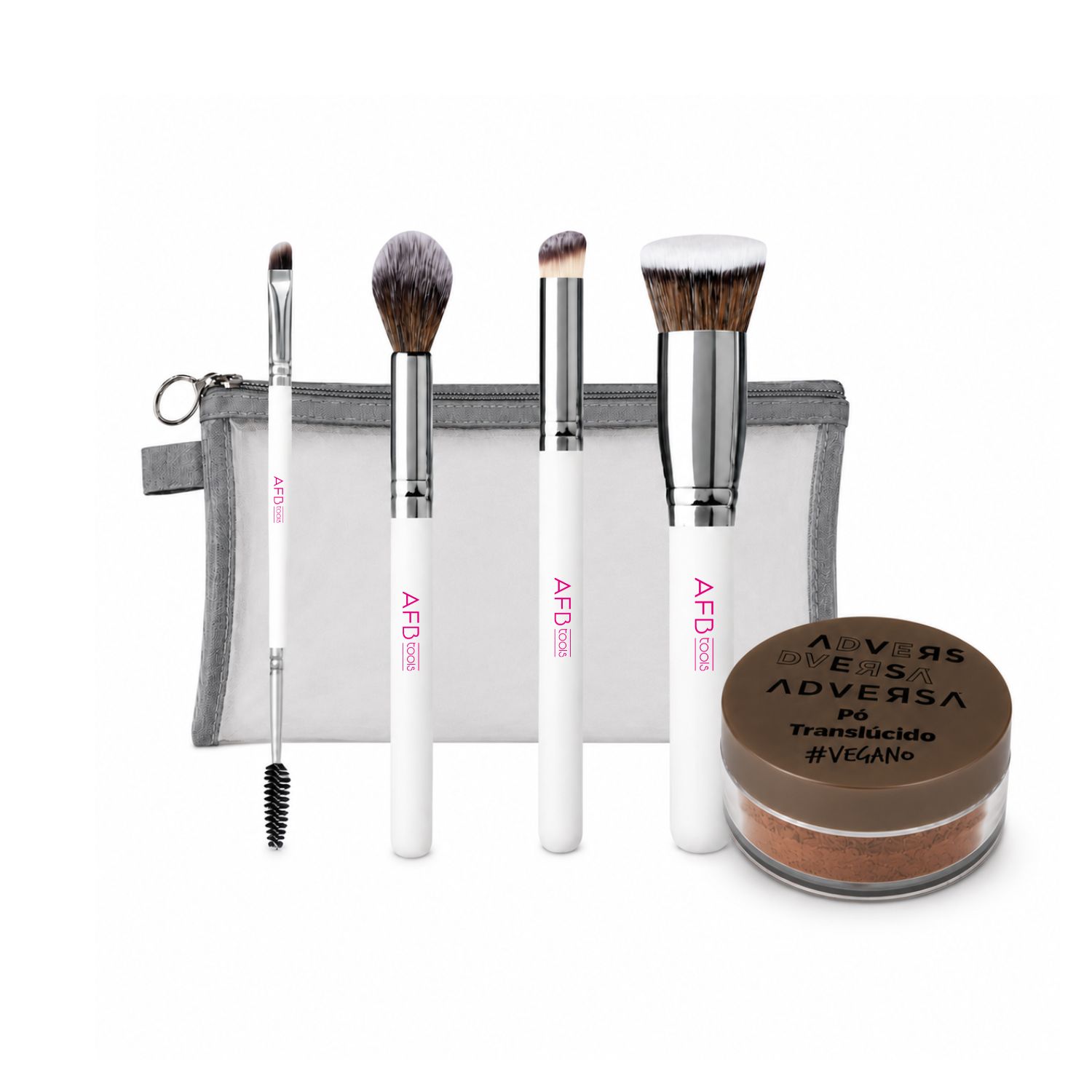 Pack Bronzer 3 en 1 Chocolate + Set Brochas AFB TOOLS