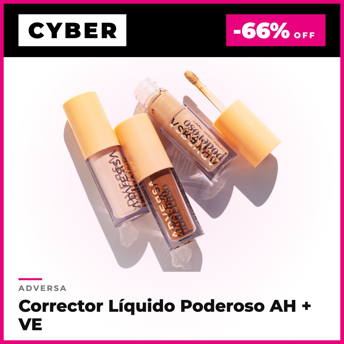 Corrector Líquido Poderoso AH + VE Adversa - Cyber