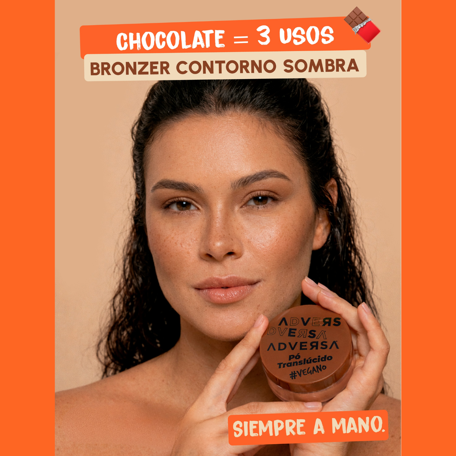 Pack Bronzer 3 en 1 Chocolate + Set Brochas AFB TOOLS
