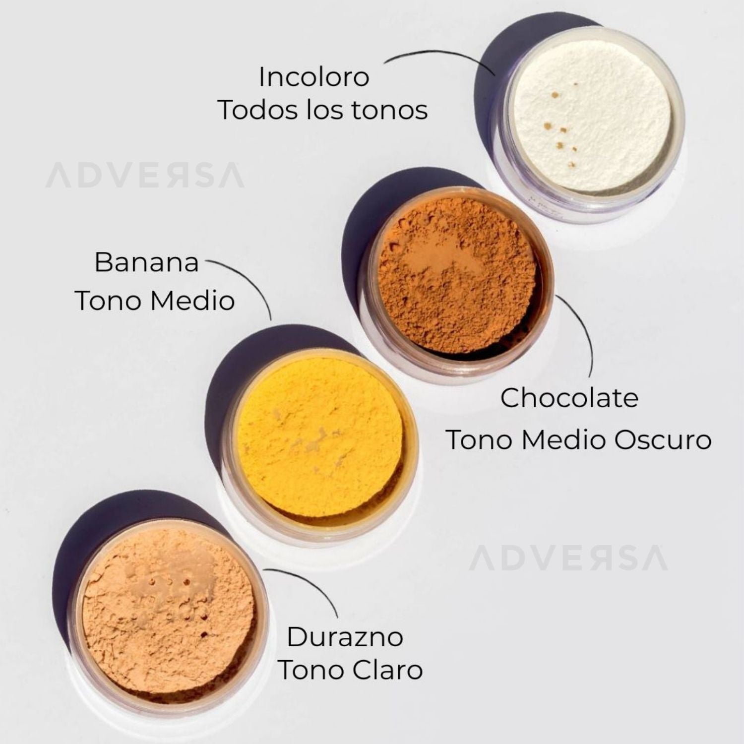 Pack Polvo Fijador HD Incoloro + Durazno Adversa
