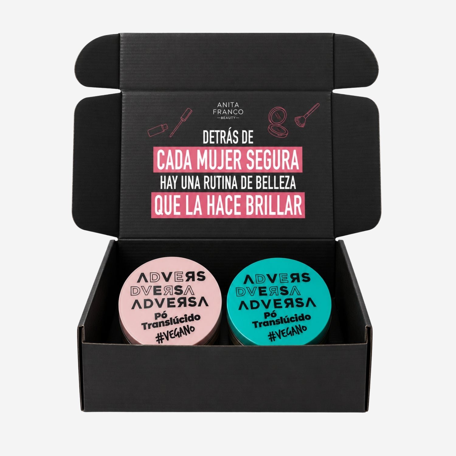 Pack Polvo Fijador HD Incoloro + Durazno Adversa